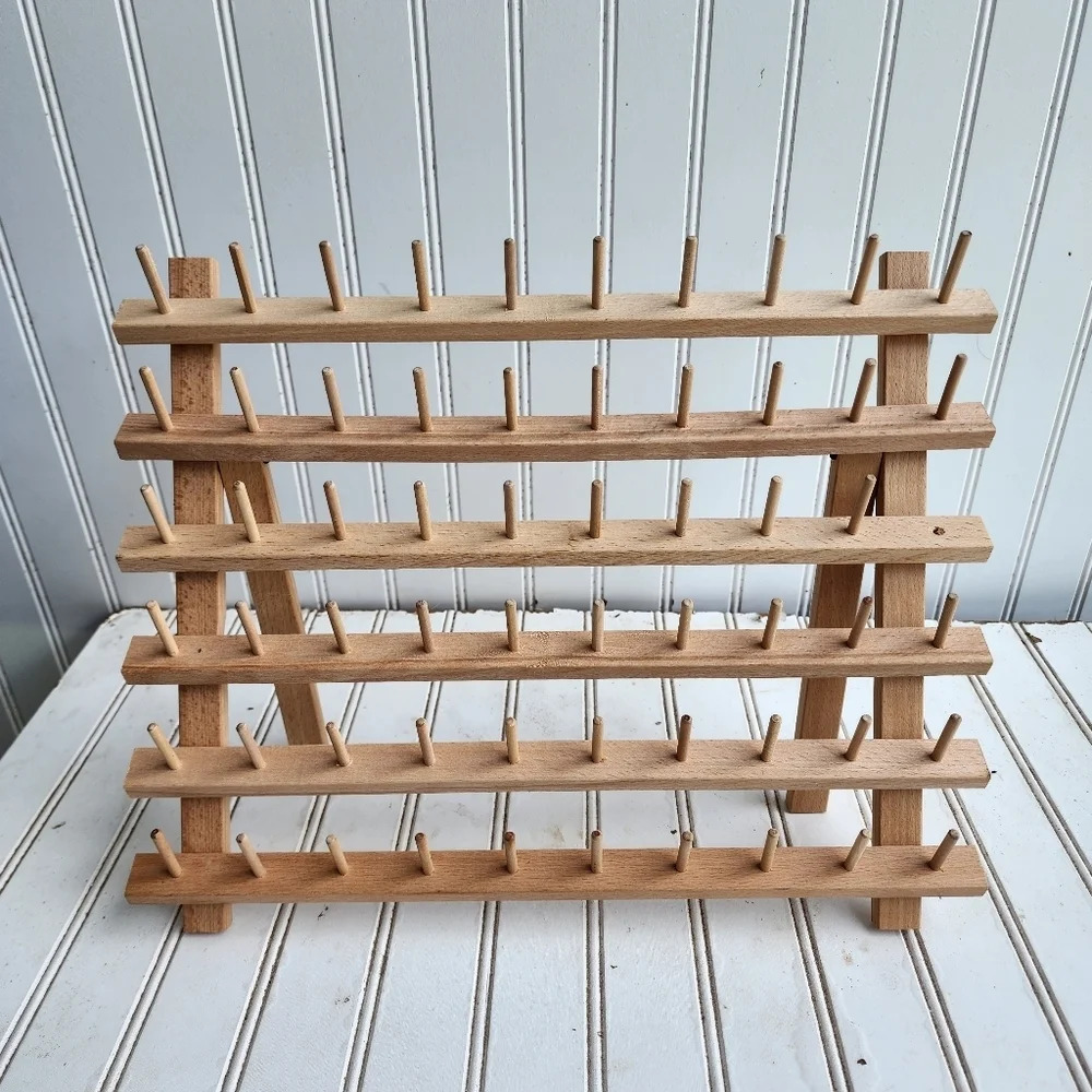 Dritz wooden 60 Spool Holder organizer